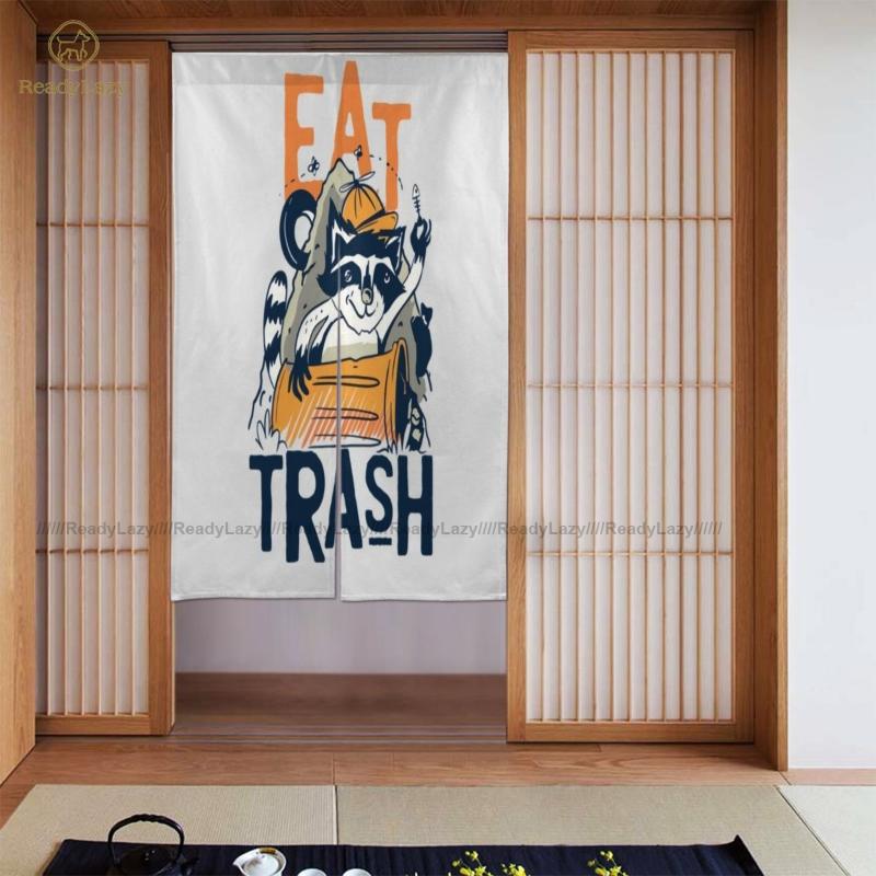 

Junk Curtains Double Divider Door Curtain Retro Living Room & Drapes