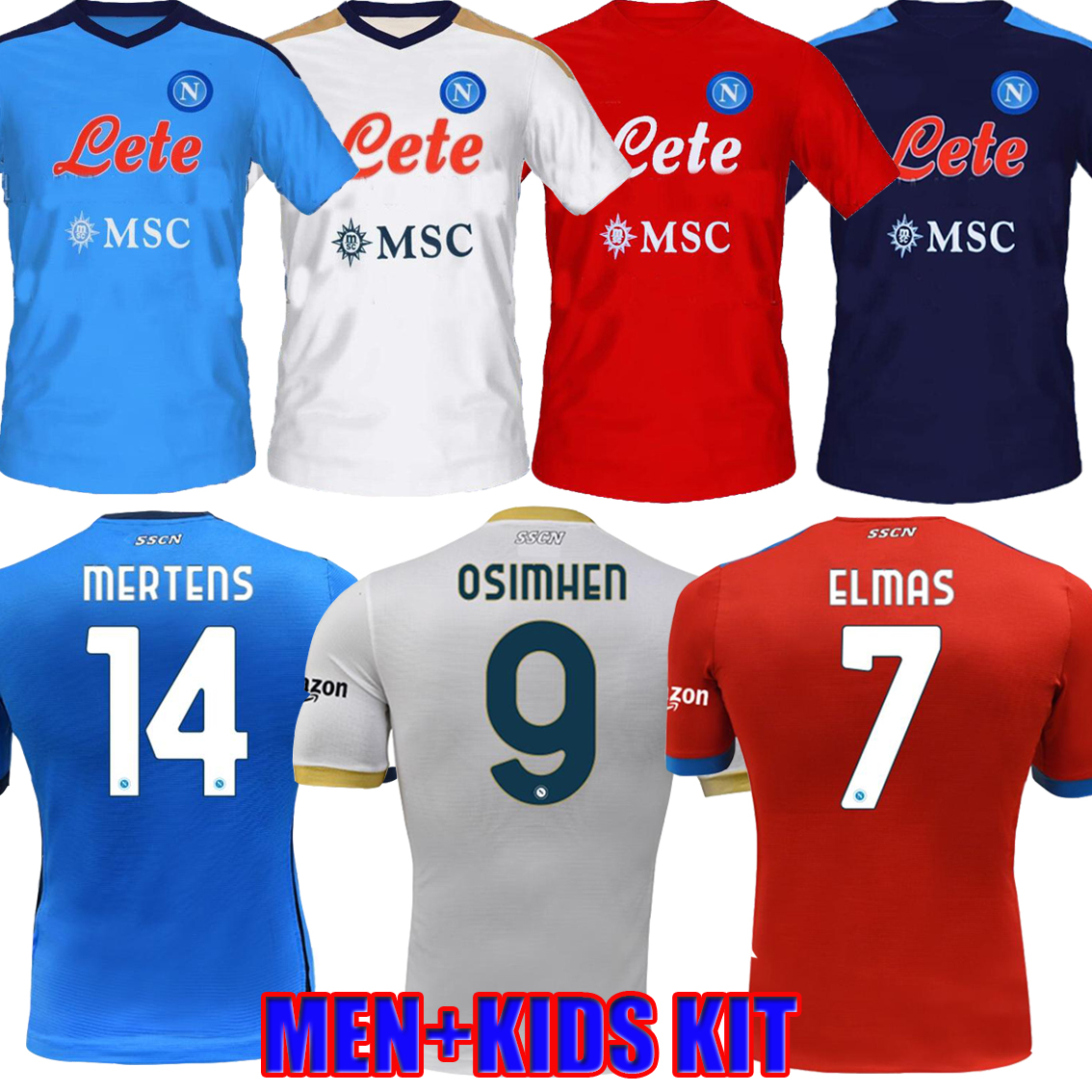 

21 22 Napoli soccer jerseys Burlon player version fans Naples calcio 4th Saluto MARADONA KOULIBALY Osimhen INSIGNE MERTENS H.LOZANO MEN KIDS kits football shirts, Image