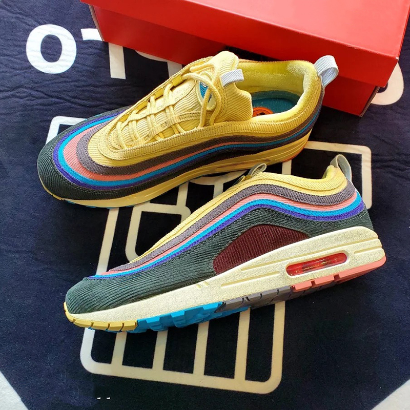 

Sports Shoes Sean Wotherspoon 1 97s VF SW Hybrid Men Running Women Sports corduroy High Chaussures Sneakers Size 36-46, 1 sw
