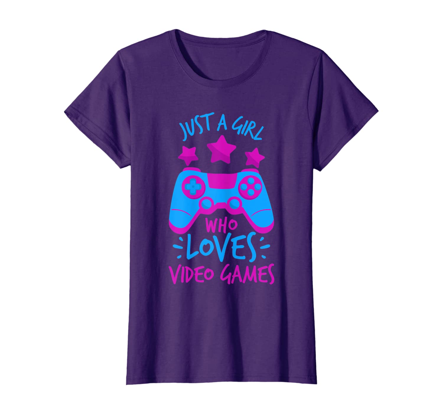 

Girl Who Loves Video Games Game T Shirts for Girls Women, White;black