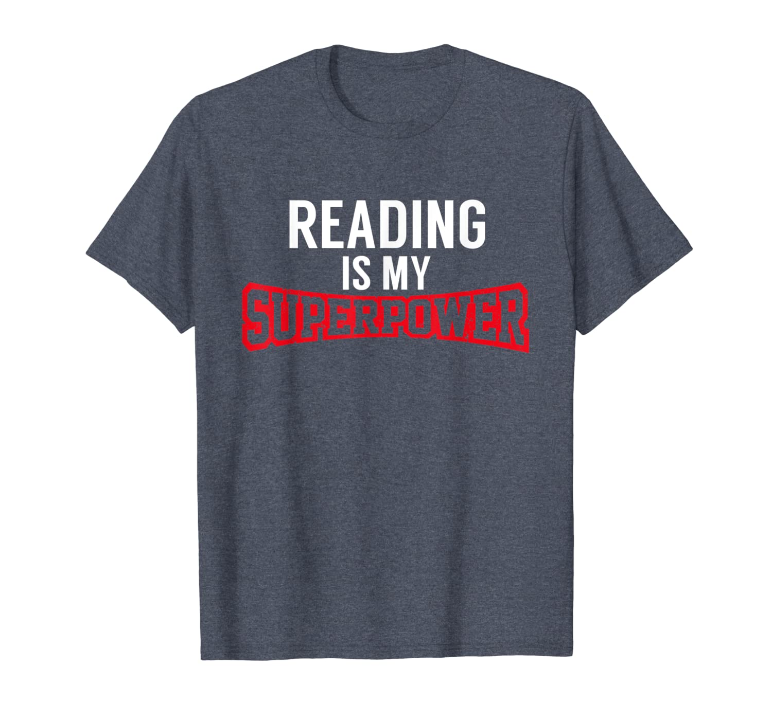 

reading is my superpower t-shirt for teachers student reader, White;black