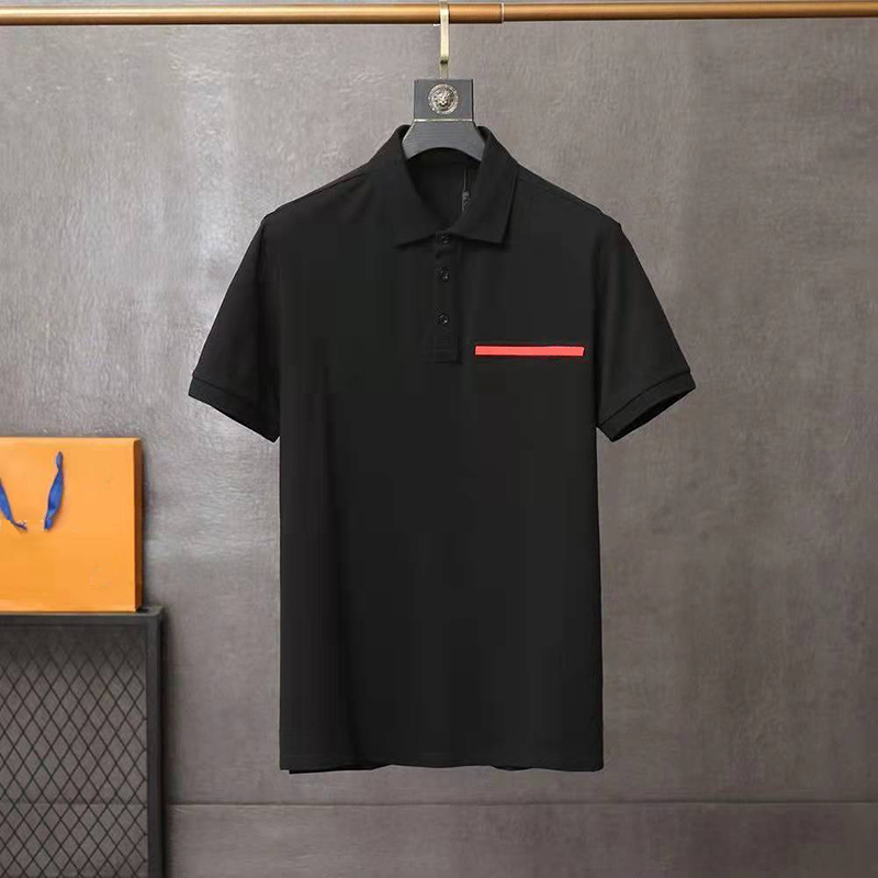 Fashion polo man mens polos poloshirt Top Tee Short sleeve T-Shirts designer Loose Tees casual black white t shirt luxe plain t shirts for men-image-749695906