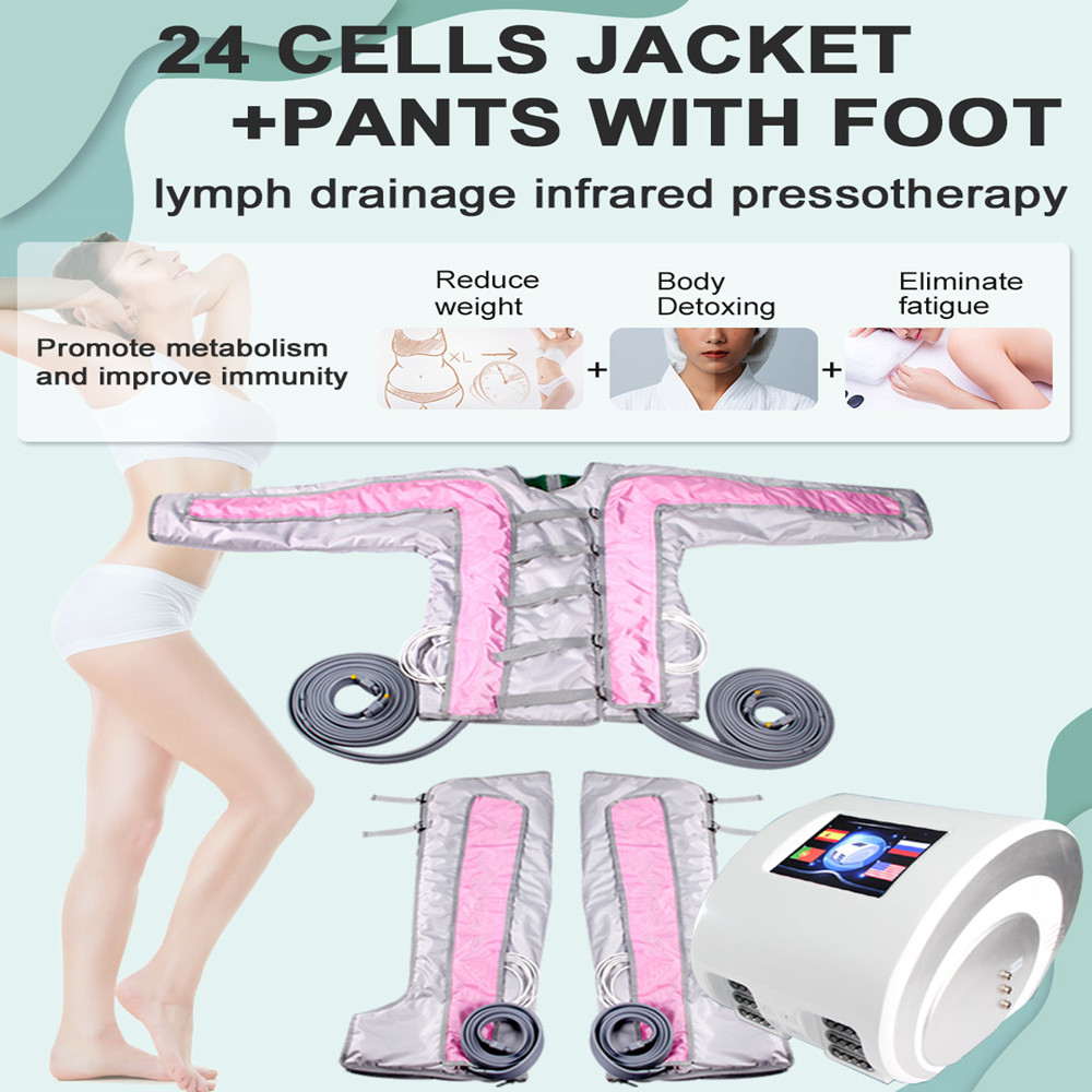 professional Air Pressure body Massager 3in1 presoterapia Lymphatic drainage Slimming Machine Pressotherapy Device for Muscle rejuvenation and re-image-717383670