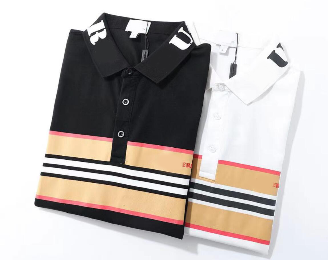 

spring summer mens polo shirt italy shorts sleeve tee designer polos tshirt lapel 22ss men garter letters little bee printing clothing #0013, White