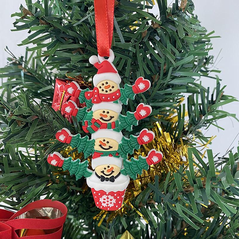 

Christmas Decorations Tree Decorat Pendant Party Reindeer DIY Snowman Name Potted Plant Family Drop 2021