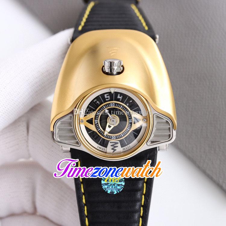 

50mm Azimuth Gran Turismo 4 Variants Miyota Automatic Mens Watch SP.SS.GT.N001 Black Dial White Inner 18K Yellow Gold Case Leather Sport Watches Timezonewatch G03B (1), Azm-g03b (1)