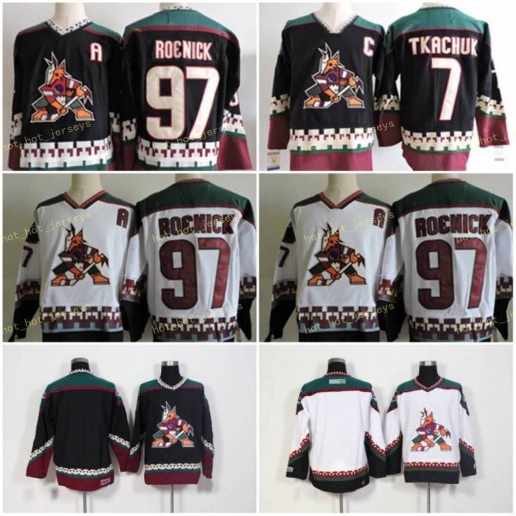 

Arizona Hockey Jerseys Coyotes 19 Shane Doan 23 Oliver Ekman-Larsson 97 Jeremy Roenick 7 KEITH TKACHUK Classsic Stitched Jerseys, Black;red