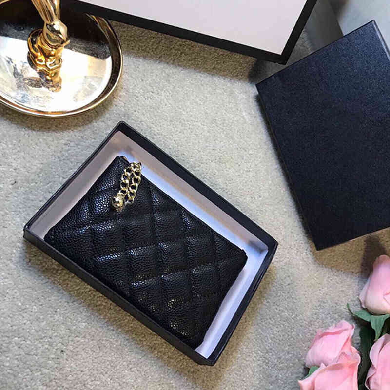 

Card holder high quality fashion ladies coin purse storage bag with gift box, Brown;gray