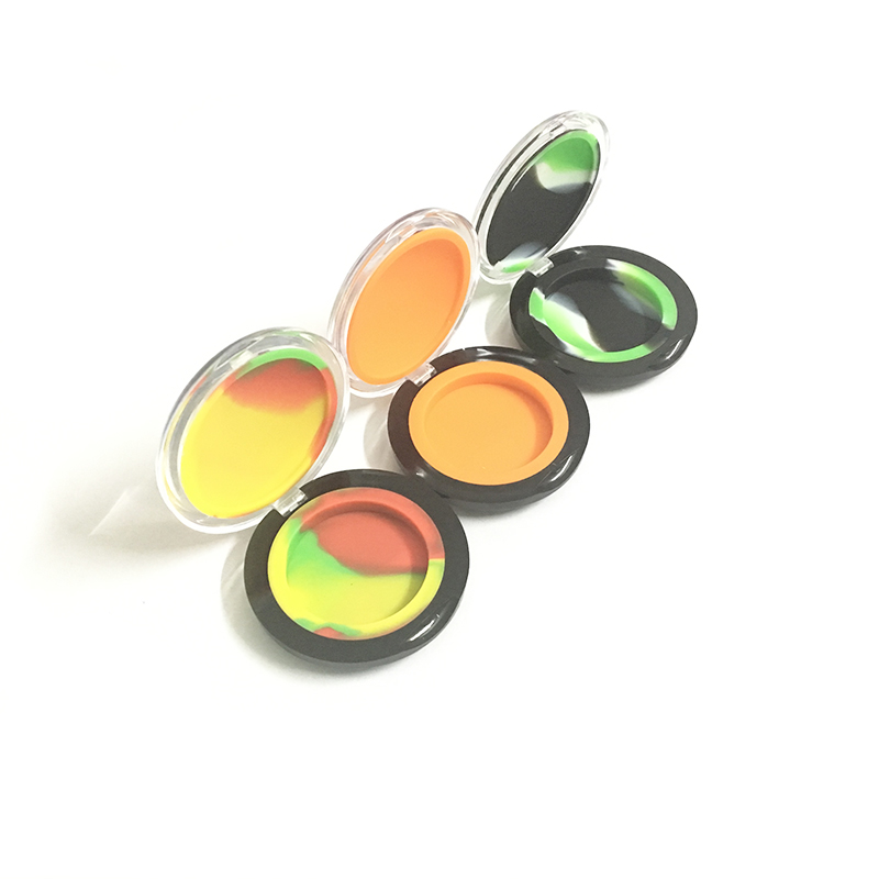 

Clamshell Wax Container Silicone Jar 6 Ml Silicon Containers For Dry Herb Oil Concentrate MOQ 10 Pieces