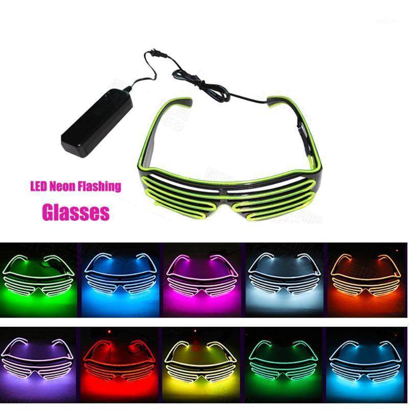 

Party Decoration 10 Colors Flashing EL Wire Led Glasses Luminous Lighting Colorful Glowing Gift For Dj Bright Light