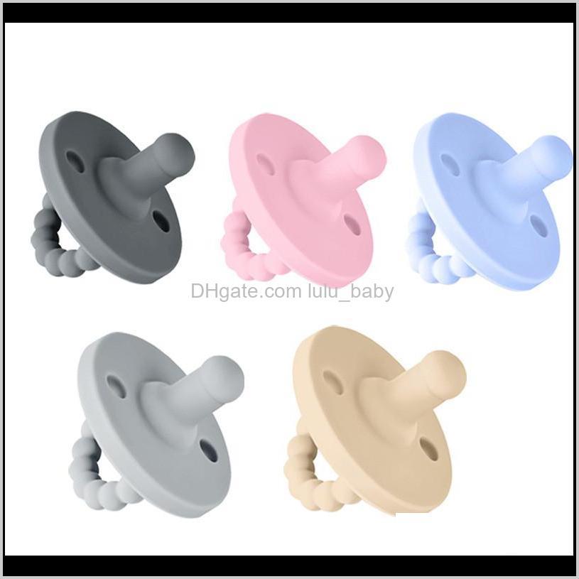 

Sile Retractable Grade Nipple Dummy Infant Nursing Chewing Toys 5 Color 24Llb Pacifiers Wfwrs
