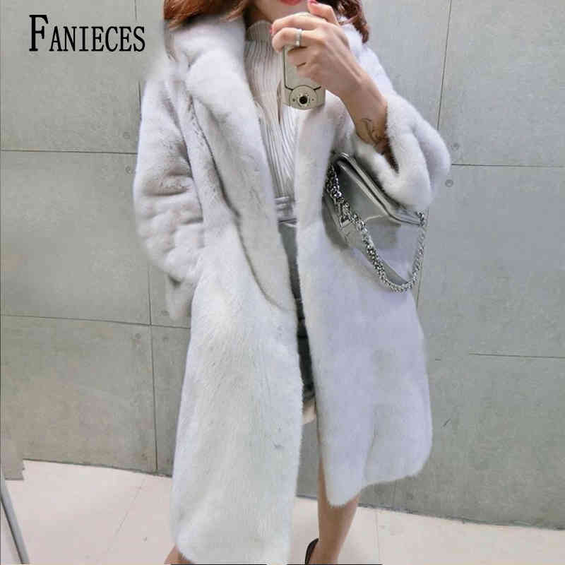 

Women Long Faux Fur Coat Autumn Winter Warm Plush Teddy Luxury Female Overcoat Party Outwear Veste Femme chaquetas de mujer 210520, White