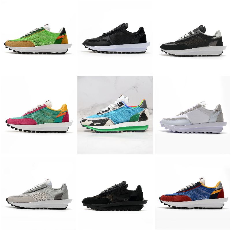 

Latest arrival Men Women LDWaffle Running shoes Lover Couple SPGreen Yellow Black White Platformv Trainers Mens Womens Sports Sneakers, #1