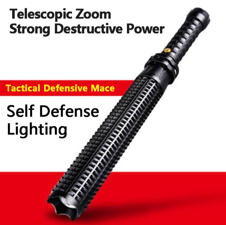 

wholesale Led flashlight 2000 lumens CREE Q5 Adjustable zoom Self defense Tactical light torch for 18650 or AAA battery