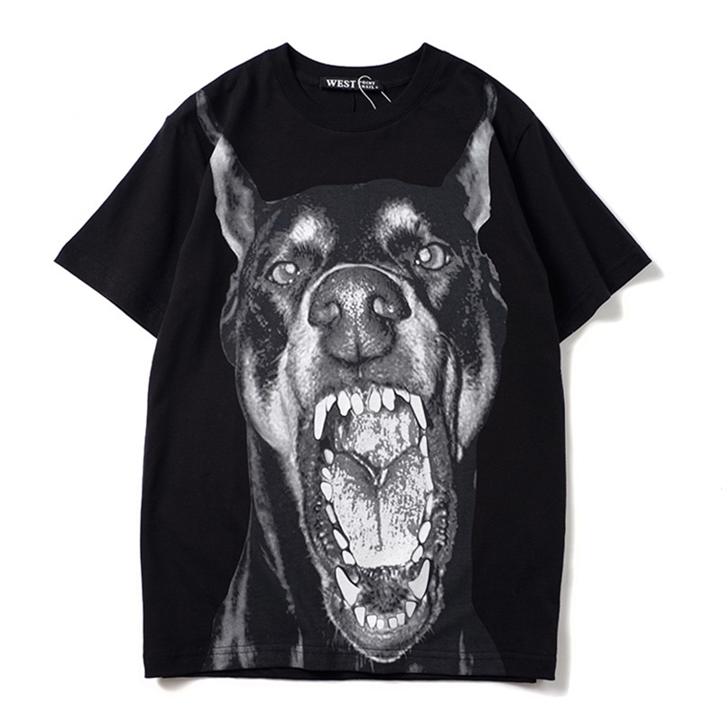 

luxury Men Novelty High Doberman Pinscher Dog T Shirts T-Shirt Hip Hop Skateboard Parkour Street Cotton T-Shirts Tee Top C61 210721