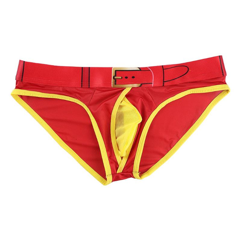 

Underpants Low Rise Underwear Briefs Sexy Breathable Mesh Thongs See Through Lingerie Bikini Jockstrap Gays Clothes, Black;white