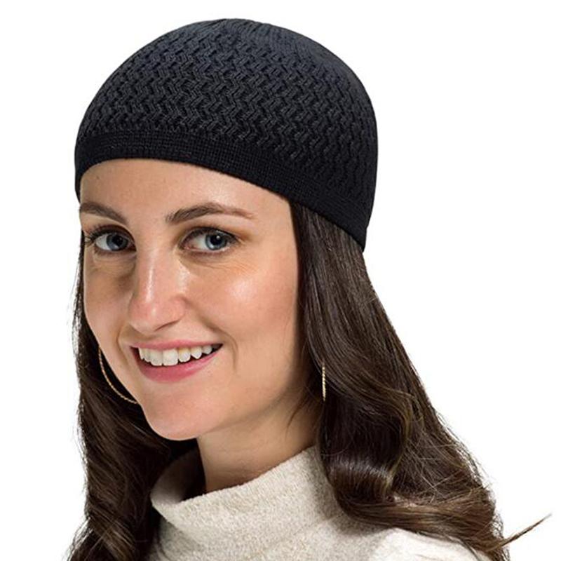 

Berets Unisex Casual Knitted Hat Winter Warmth Without Eaves Solid Color Wrap Cap Four Colors Are Available, Khaki