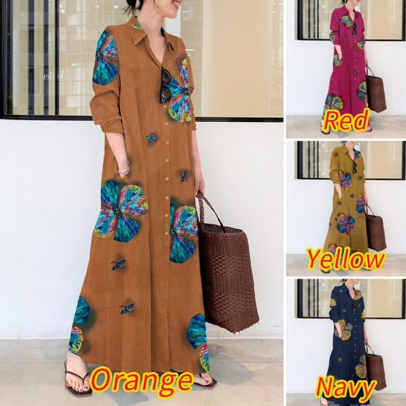 

Turkey Muslim Women Maxi Long Dress Moroccan Kaftan Vestidos Print Loose Robe Femme Musulman Prayer Islamic Clothing Shirt Abaya