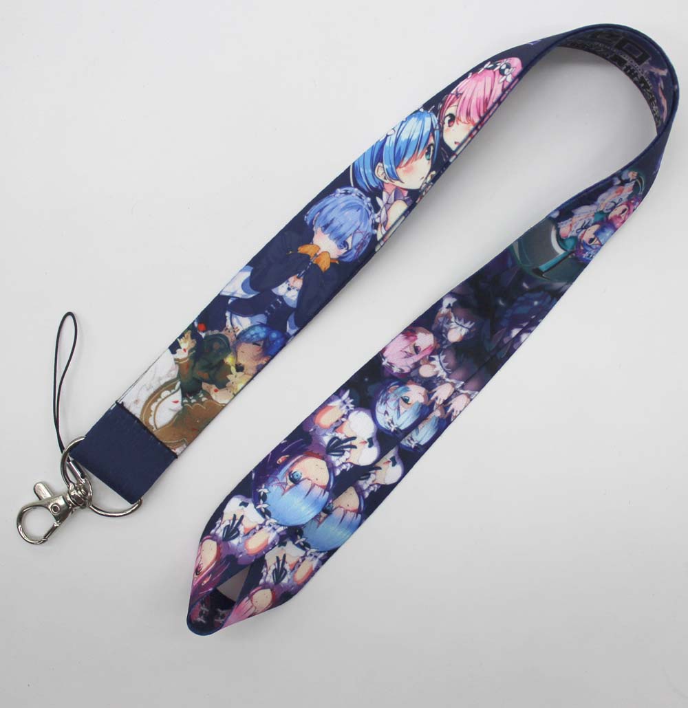 

Cartoon Rem game Logo Lanyard Cell Phone Straps & Charms ID Badge Key Holder Assorted Designs Multi Selection