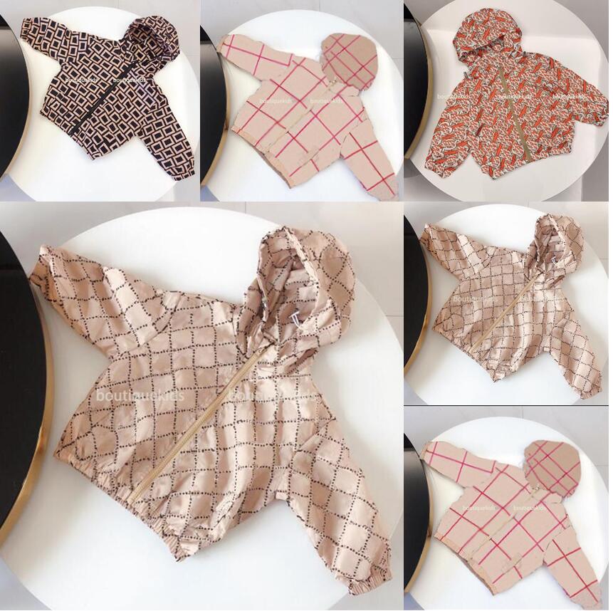 

Boys Girls Jackets Classic Label Outerwear Toddler Baby Coat Jacket Autumn Children Hooded Windbreaker Coats Kids Waterproof Hoodies Tops, #g2