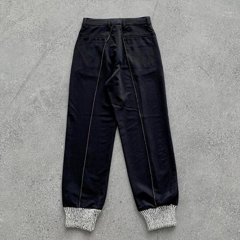 

Men's Pants 2021ss We11lldone High Street Women's Casual Techwear Men Trousers For Women, Black