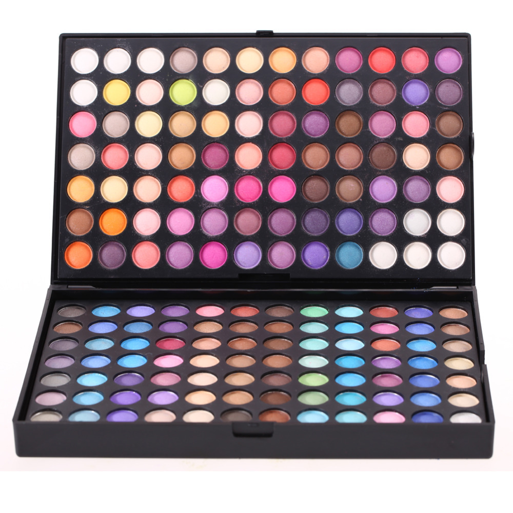 

Wholesale-Professional 252 Colors Eyeshadow Palette Makeup Set Neutral & Shimmer Matte Cosmetic High Quality Free Shipping WLDE, Multicolor