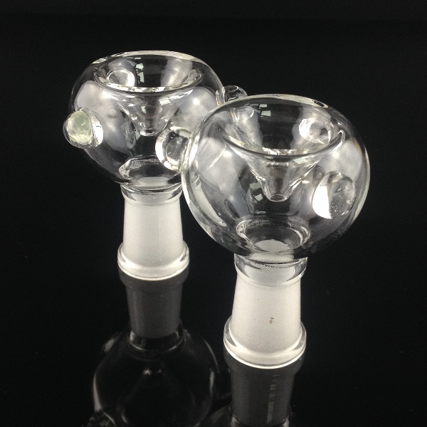 

classics clear smoking bowl wholesale 2pcs/lot glass on 18 or 14.5mm female joint for male oil rig bubbler