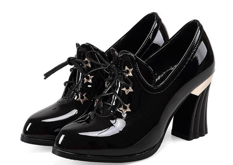New spring and autumn 32 33 single-piece shoes with high heels fashion work shoes deep mouth bare 40-48 large size shoes