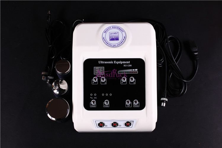 

2015 Popular Ultrasound Facial Cleaner skin rejuvenation Wrinkle Remover 3Mhz 3 probes face body eye beauty Massage System