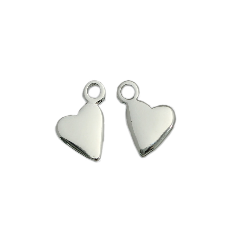 

Beadsnice handmade jewelry heart pendant heart findings small heart charm stamping blank brass nickel free lead free ID 28707