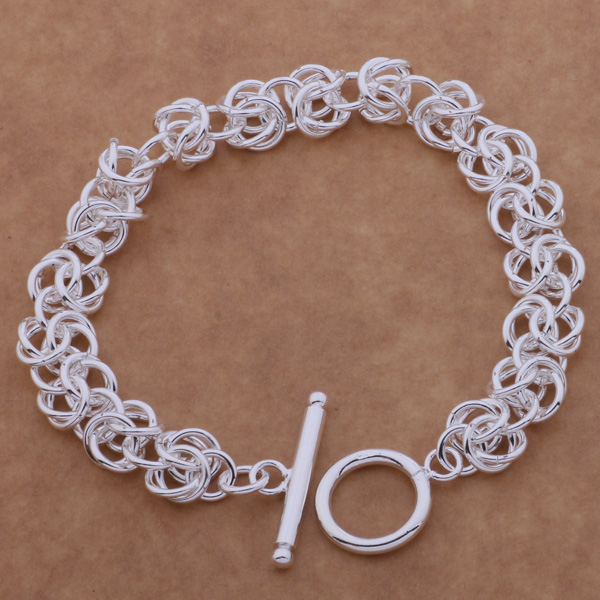 Livraison gratuite avec numéro de suivi Valette supérieure 925 Bracelet argenté Robinet Syndiotactique Bracelet Silver Jewelry 10pcs / Lot pas ch