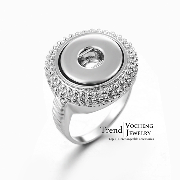 

Popper Jewelry Snap Button Ring Interchangeable Small 12mm Ginger Snap Ring (NN-240)