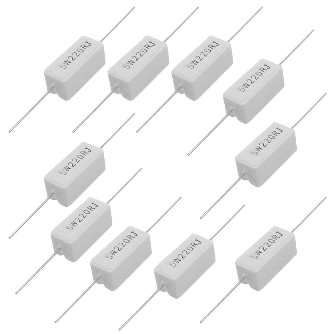 1k1 1,1k 5/% 5w carico ad alta resistenza filo resistenza cemento assiale 2 PC