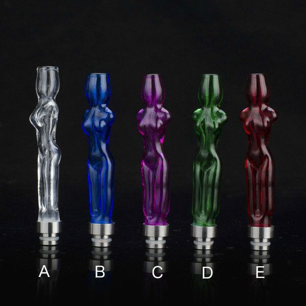 

Glass Drip Tips Mouthpiece Women shape Glass Long drip tip for RDA RBA Atomizer E Cigarette Factory Cheap Drip Tips mouthpiece