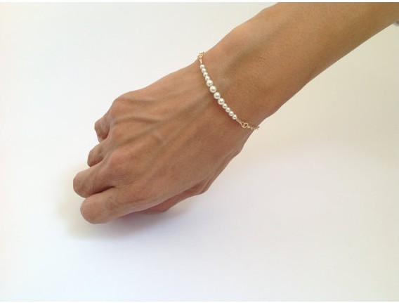 Bracelets Femmes Bijoux Fille Style Simple Belle Perle À La Main Perle Chaîne En Or Bracelet Bracelet Perles Perles Chaînes De Perles Bracelet Bi