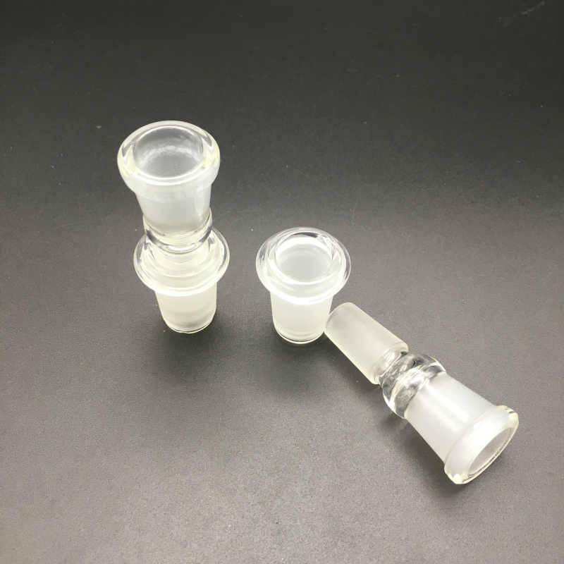 

2 styles Glass Bong Adapter Joint 14mm 18mm Female to Male Converter Hookahs for dab rig