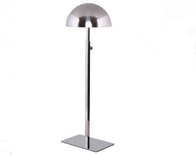 

5pcs Wholesale Multifunction hat display stand high quality stainess steel cap display rack adjustable wig hairpiece holder showing stand