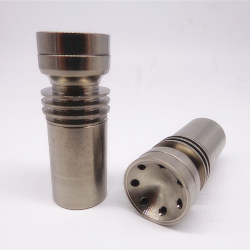 

6-In-1 Titanium Nails Side Arm 10/14/18mm Domeless Titanium Nails Female Dab RigJoint for 18.8mm Bubblers Dnails
