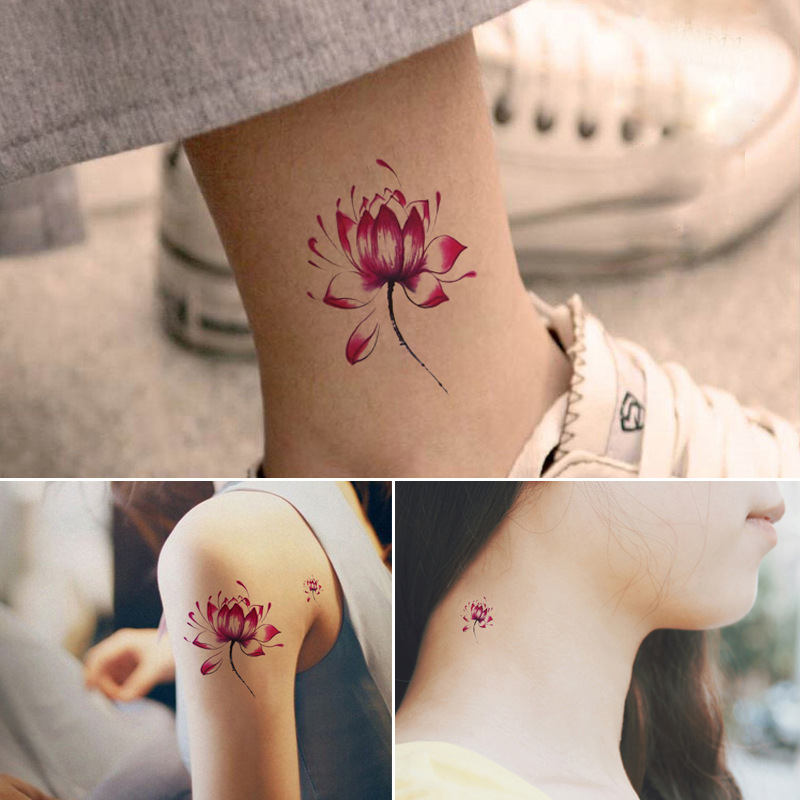 

1 PCS Waterproof Temporary Tattoo Tatoo Women Henna Flower Taty Design Tattoo Sticker