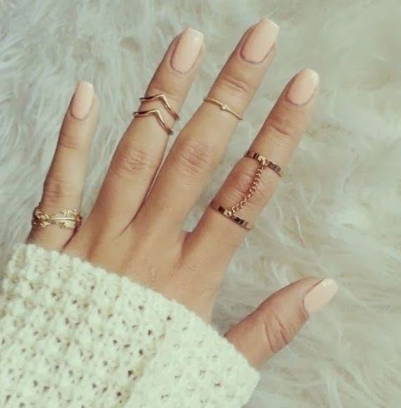 real gold midi rings