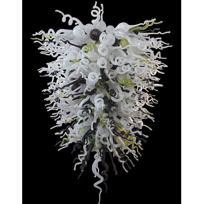 

Murano Glass LED Chandelier - Hand-Blown in Chihuly Style for Modern Hotel Decor, Large Size with Artistic Flair