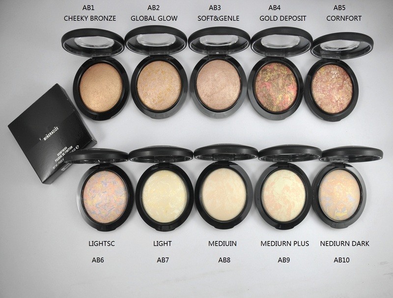 

High quality face Powders 10g AB3 soft gentle hot makeup Mineralize Skinfinish poudre de, See photo