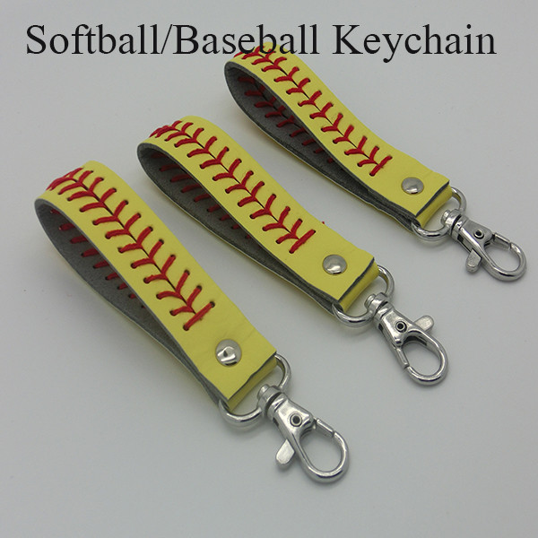 

Personalizable softball baseball keychains for Car Key, Softball and baseball