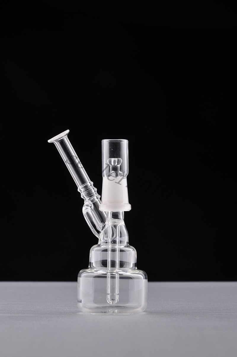

2016Hand Blown Small Bong Mini Water Pipe Bubbler Pocket Glass Bong Percolators Oil Rigs