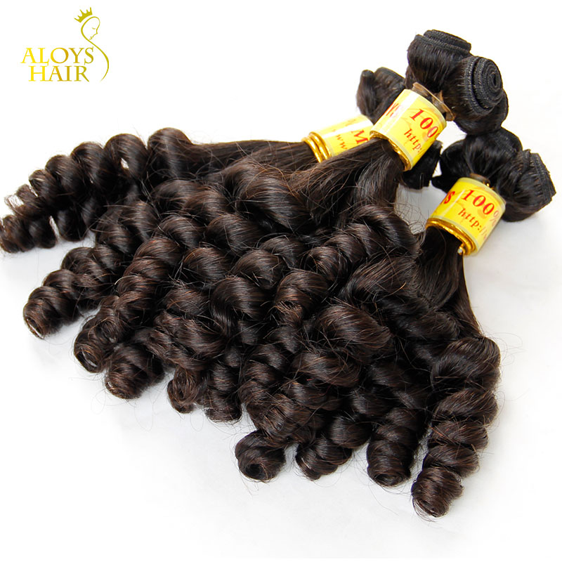 

Aunty Funmi Hair Extensions Bouncy Romance Egg Spring Curls Grade 7A Unprocessed Virgin Malaysian Loose Curly Human Hair Weave 3/4 Pcs Lot