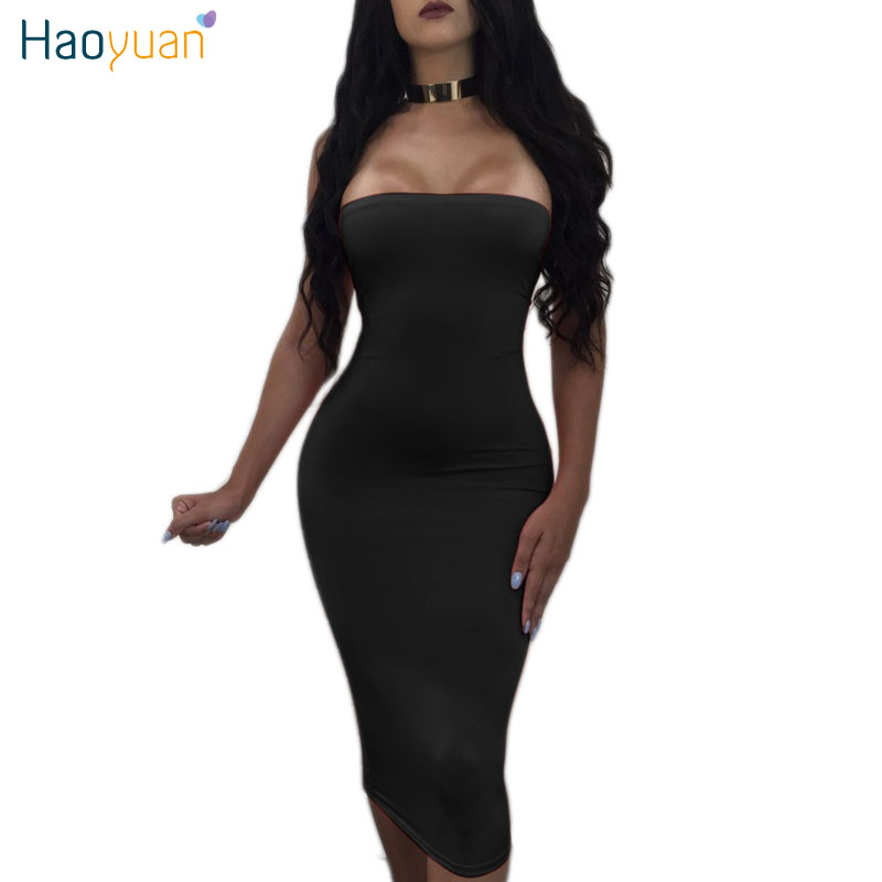 

HAOYUAN Slash Neck Off Shoulder Bodycon Bandage Dress Summer Backless Sexy Dress for Women Vestidos Night Club Party Dresses q1110, Blue