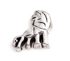 

20PCS/lot Silver Color Animal Lion DIY Alloy Floating Locket Charms Fit For Glass Living Magnetic Locket Pendant, Bronze;silver