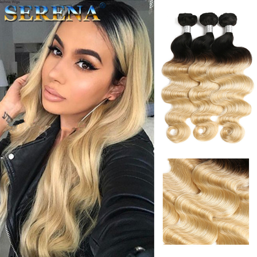 blonde wavy hair weave
