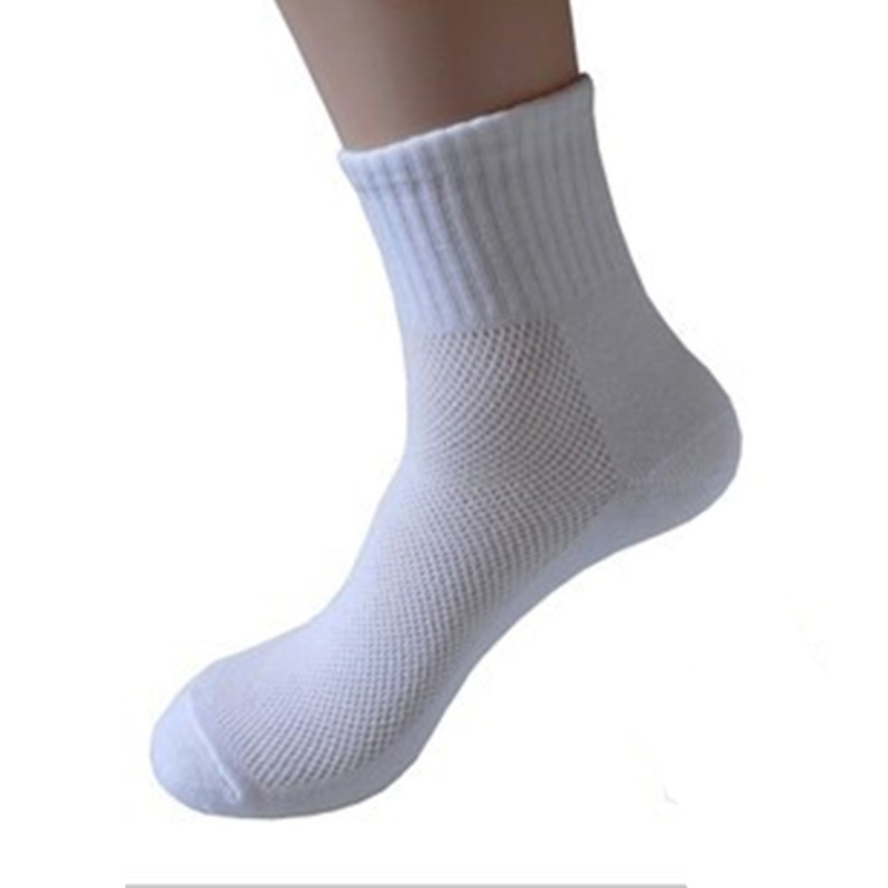 

Wholesale- 12Pair/Lot Mens Ankle Socks Breathable Mesh Spring Summer Socks Short Casual Male Socks Man Meias Gray/White /Black Sock