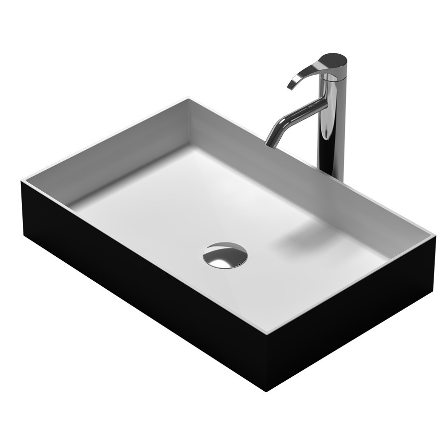 Rectangular Solid Surface Stone CounterTop Vessel Sink Fashionabley Washbasin RS38337-image-383342532